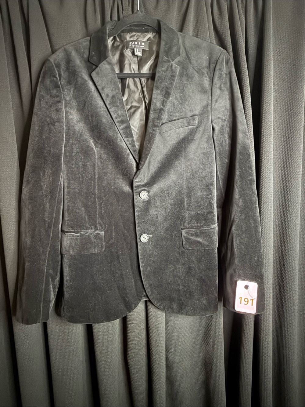 Zanerobe Black Velvet Two-Button Blazer - Men's